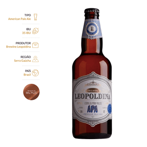 Cerveja Leopoldina American Pale Ale APA 500ml