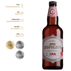 Cerveja Leopoldina India Pale Ale IPA 500ml